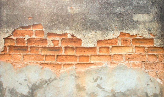 빈 오래 된 벽돌 벽 텍스처