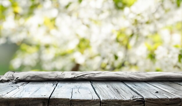 Empty old wooden table background