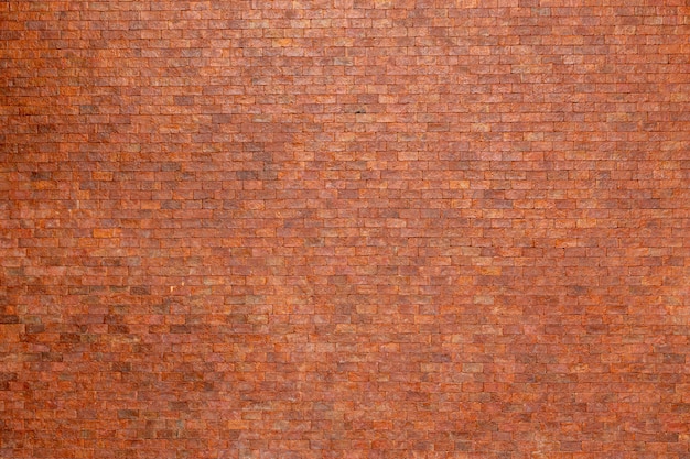 Empty orange brick wall