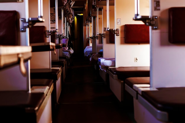 Empty passenger car secondclass