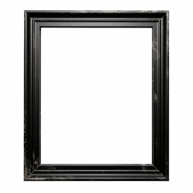 empty photo frame in white background White background picture frame blank ai generated