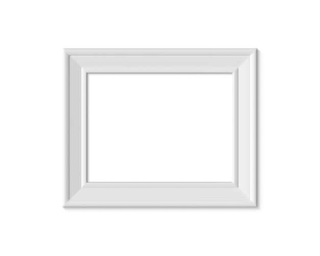 empty picture frame wooden rendered