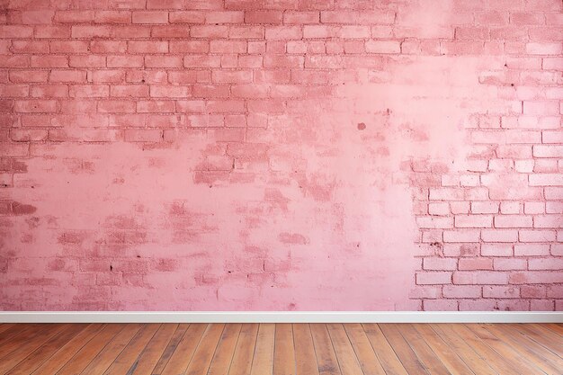 Empty pink brick wall texture background