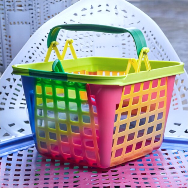 empty plastic basket