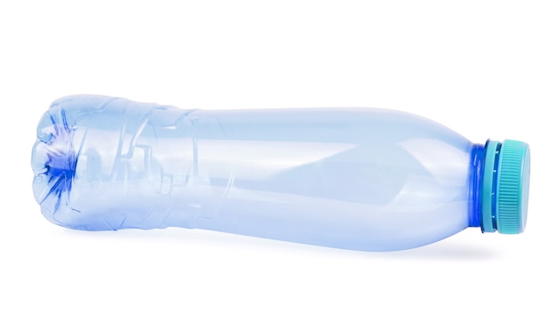 Empty Plastic Bottle Isolated on White Background