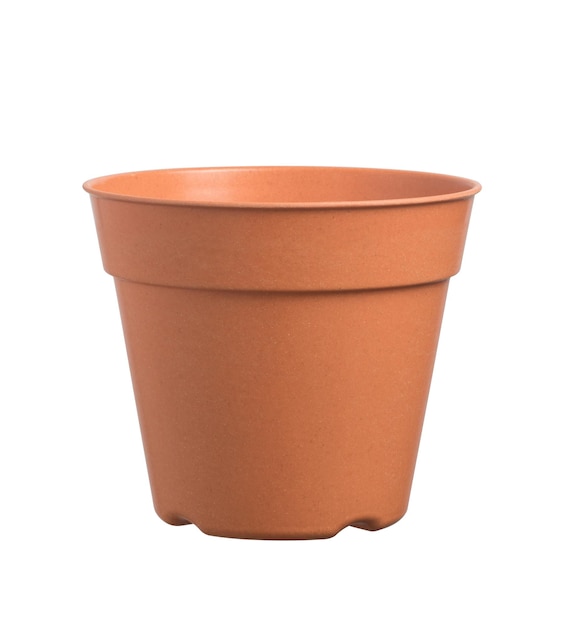 Empty plastic flower pots