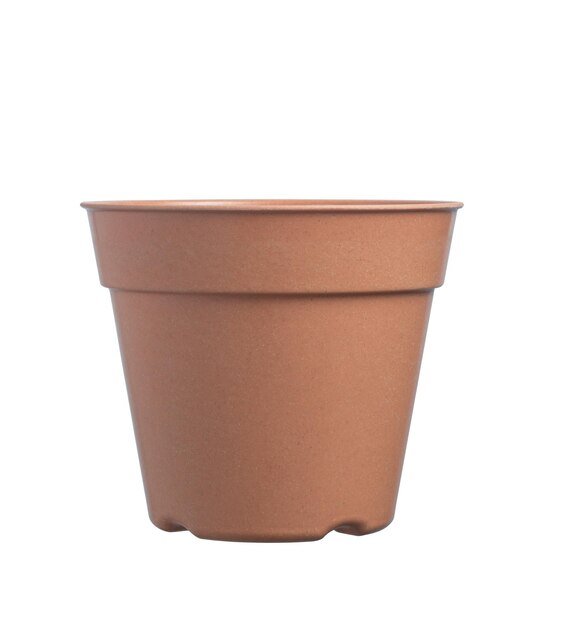 Empty plastic flower pots