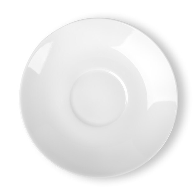 Empty plate isolated on a white background Clipping Path