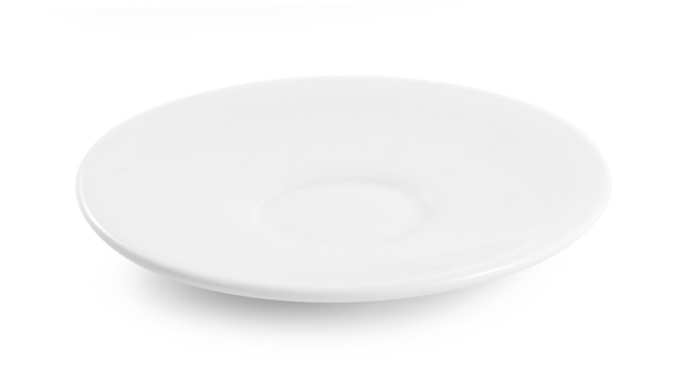 Empty plate isolated on white