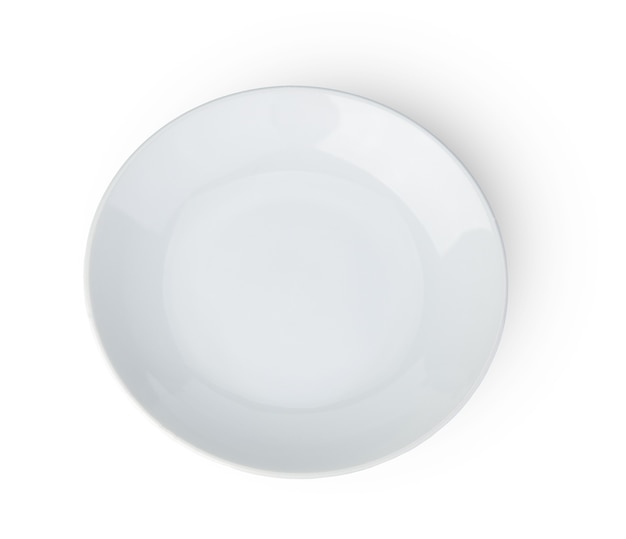 Empty plate isolated