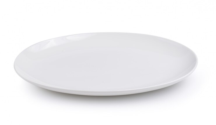 Photo empty plate isolated