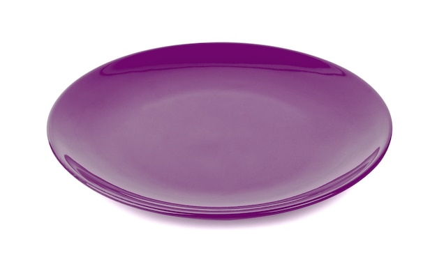 Empty plate on white