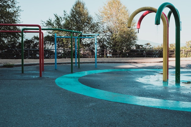 Empty playground in park