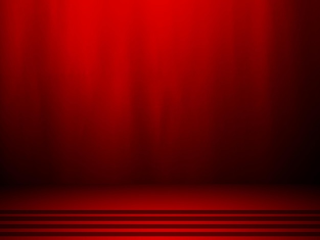 Empty red room background