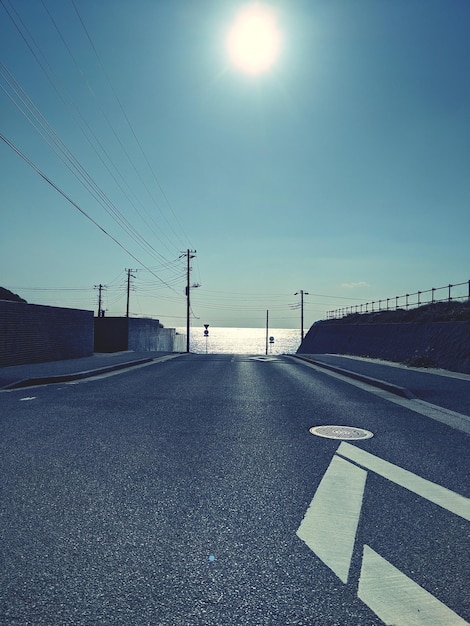 Photo empty road against sky