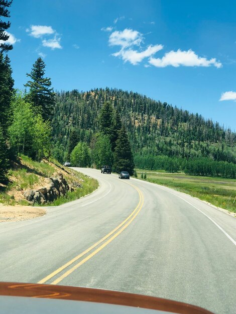 Photo empty road against sky