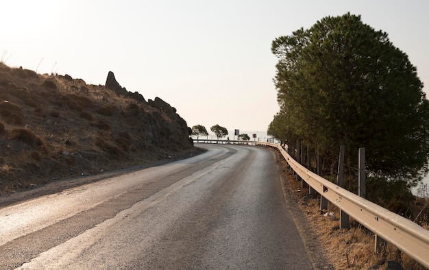 Empty road background