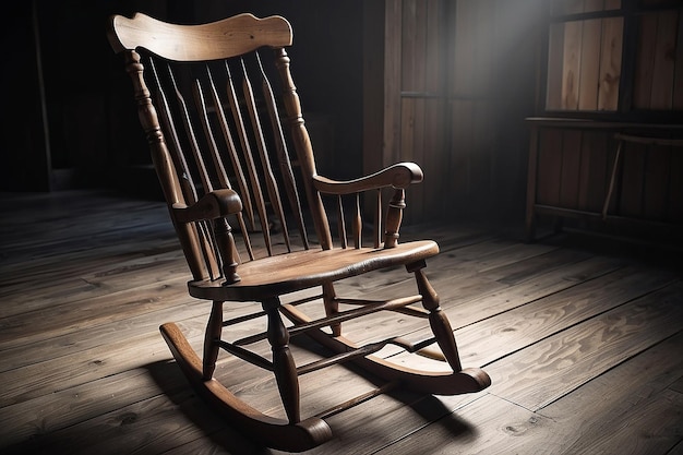 Empty rocking chair