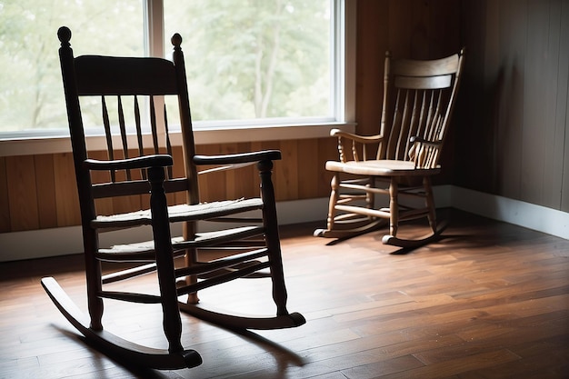 Empty rocking chair