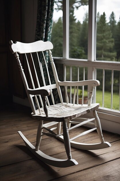 Empty rocking chair