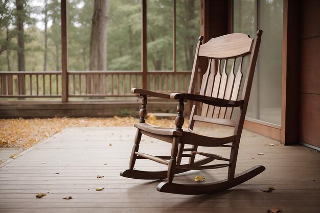 Photo empty rocking chair