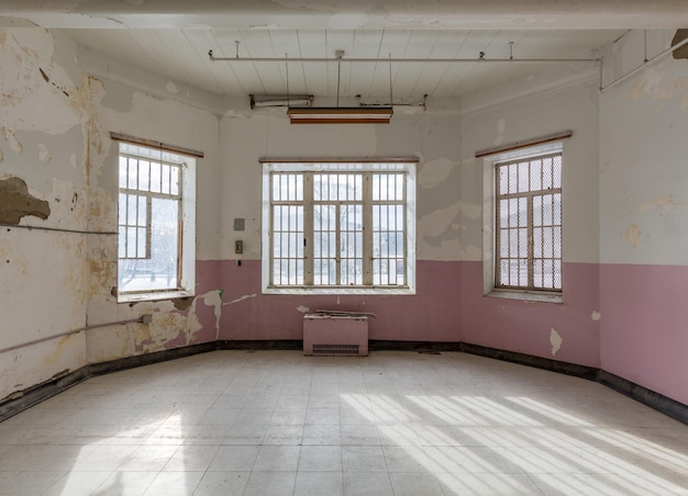 Empty room inside TransAllegheny Lunatic Asylum