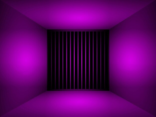 Empty room purple light background