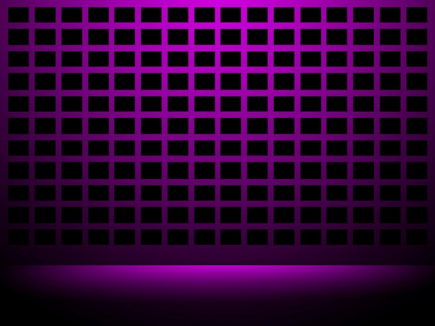 Empty room purple light background