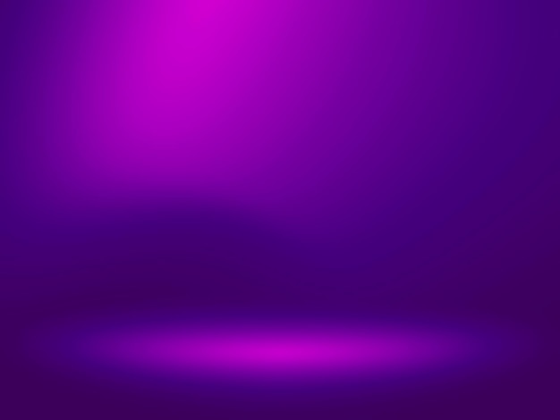 Empty room purple light background