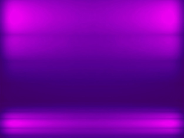 Empty room purple light background