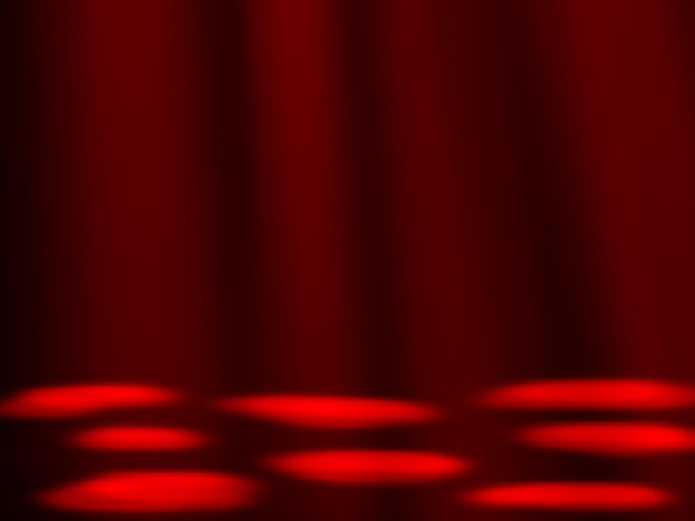 Empty room red light background