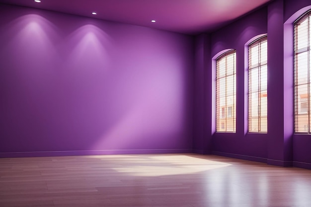 Empty room texture with a purple wall room