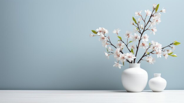 Premium AI Image | Empty room and vase of plant on floor with copy space