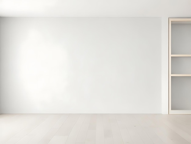 Photo empty room wall mockup psd modern interior design