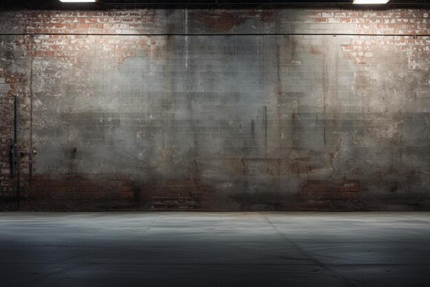 Photo an empty room with a fire hydrant in it