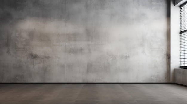 Photo empty room with grey concrete wall high resolution installation creator