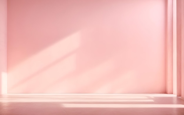 Premium Photo | Empty room with pink wall and shadow from the window