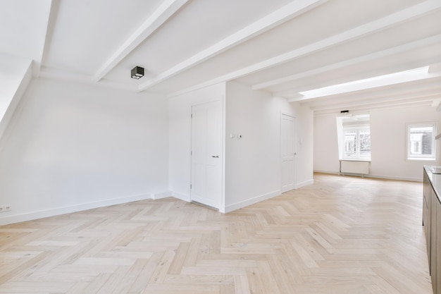 Empty room with window and radiator