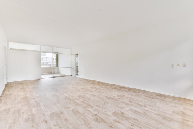 Empty room with window and radiator