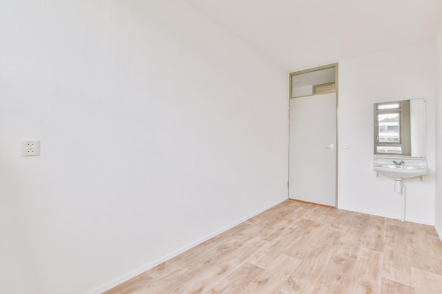 Empty room with window and radiator