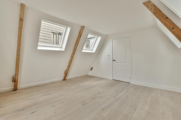 Empty room with window and radiator