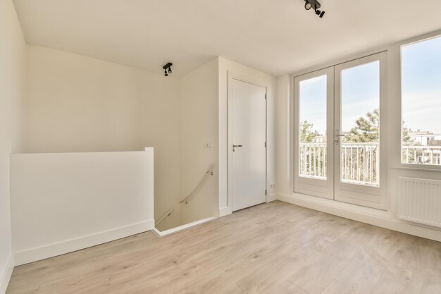 Empty room with window and radiator