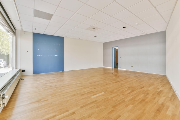 Empty room with window and radiator