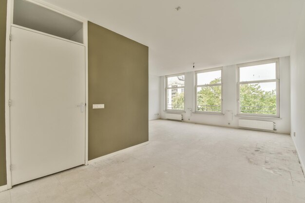 Empty room with window and radiator