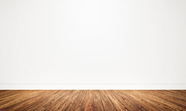 Empty room with wooden floor background