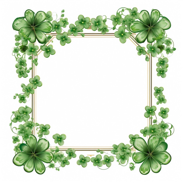 Empty Saint Patricks Day frame design