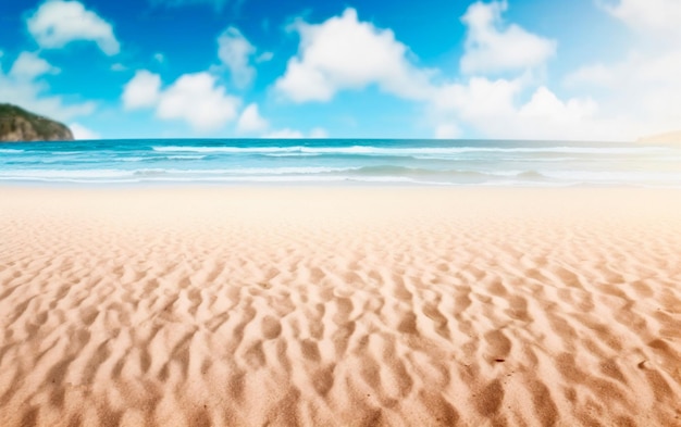 Empty Sandy Beach Background