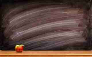 Photo empty school blackboard