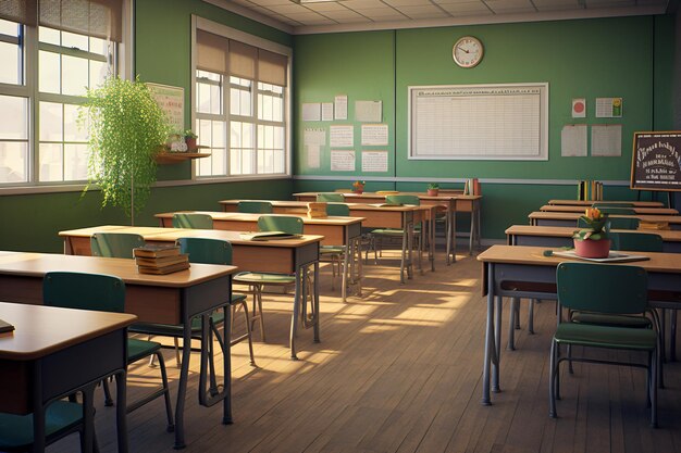 Пустые школьные классы