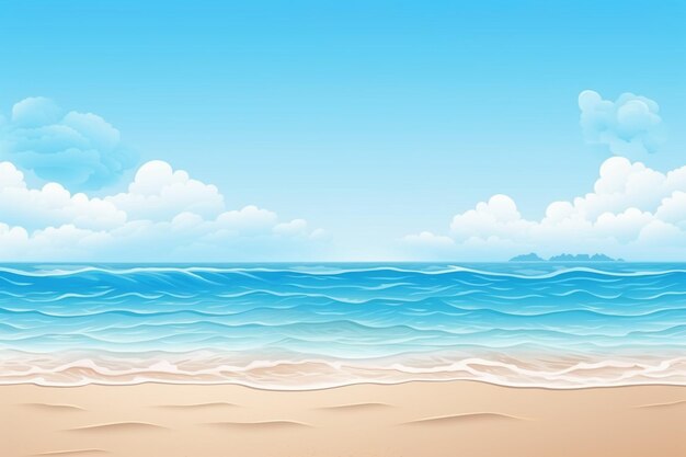 Empty sea and beach background